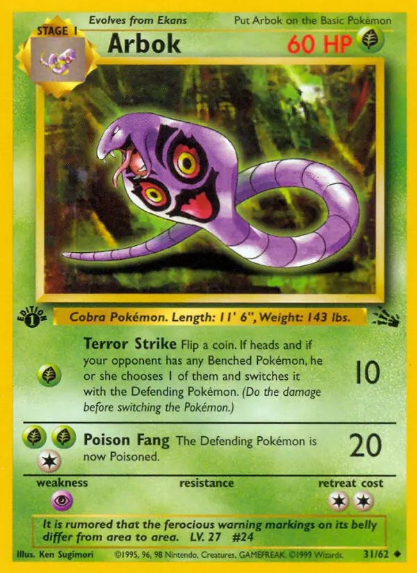 Image of the card Arbok