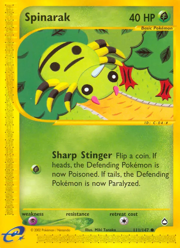 Image of the card Spinarak