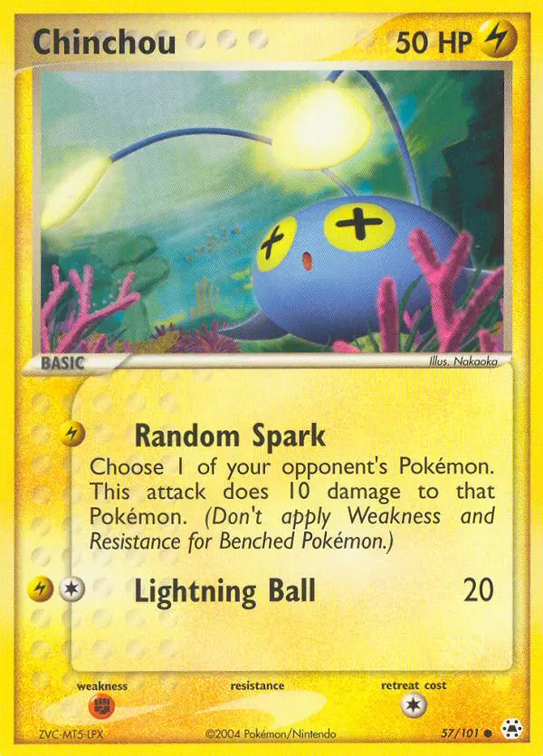 Image of the card Chinchou