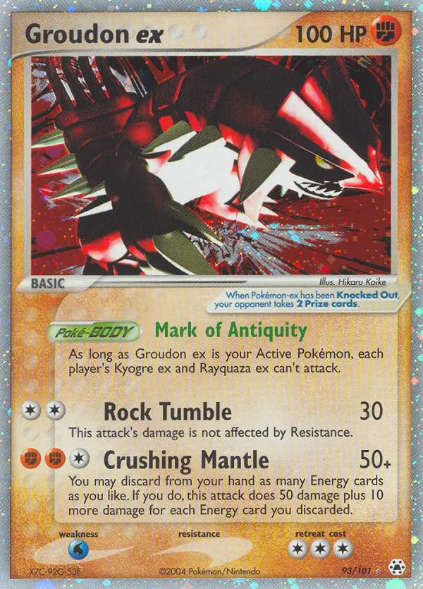 Image of the card Groudon ex