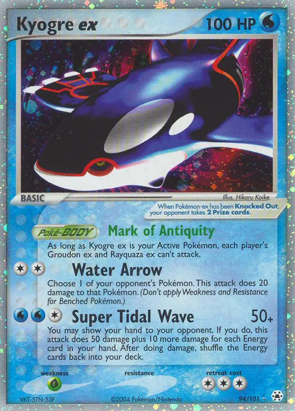 Image of the card Kyogre ex