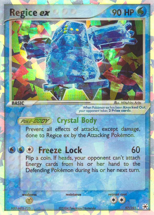 Image of the card Regice ex