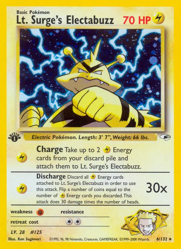 Image of the card Lt. Surge's Electabuzz