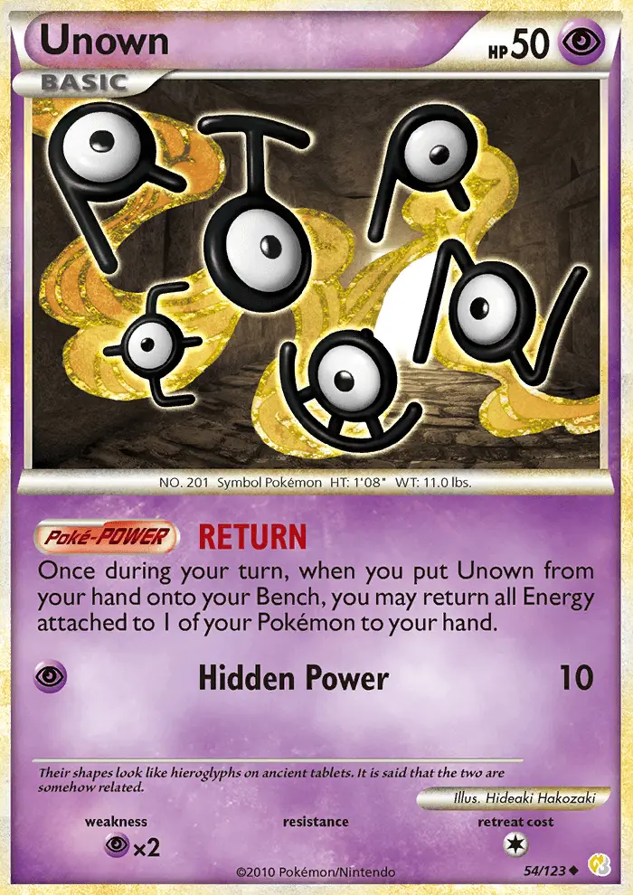 Image of the card Unown