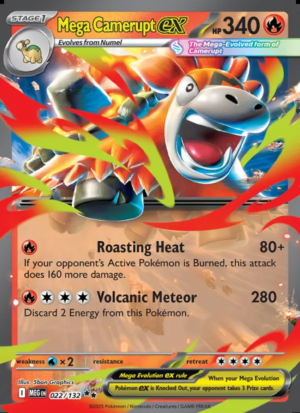 Image of the card Mega Camerupt ex