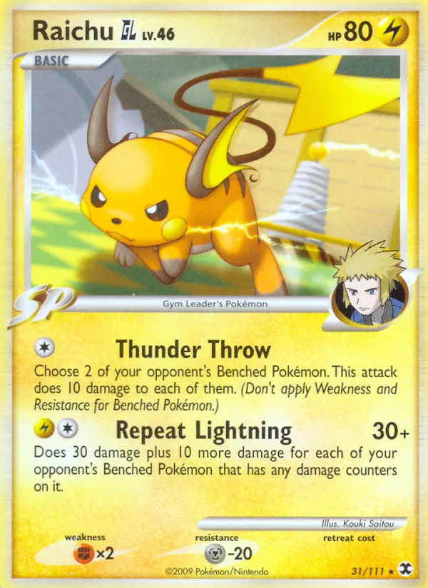 Image of the card Raichu GL
