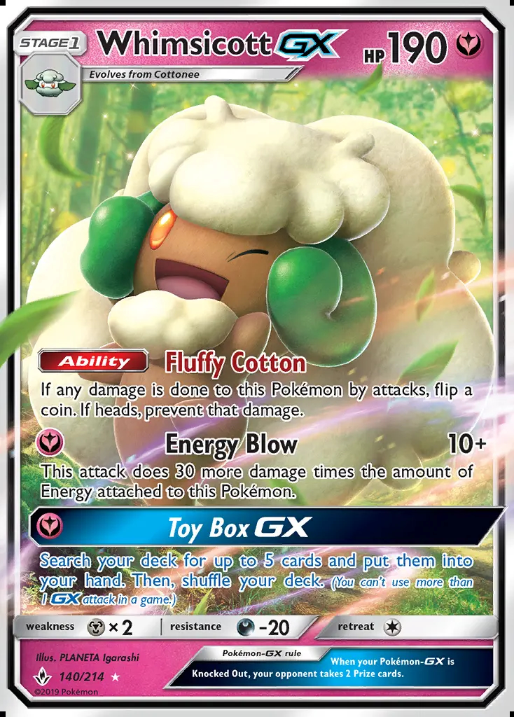 Image of the card Whimsicott GX