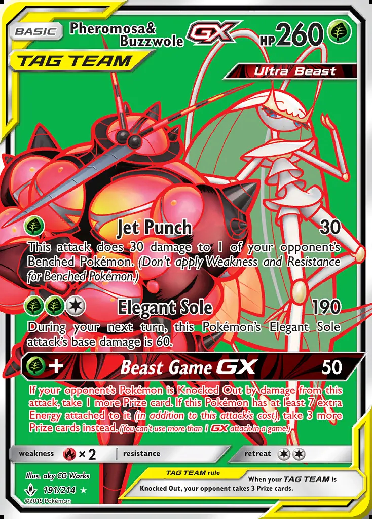 Image of the card Pheromosa & Buzzwole GX