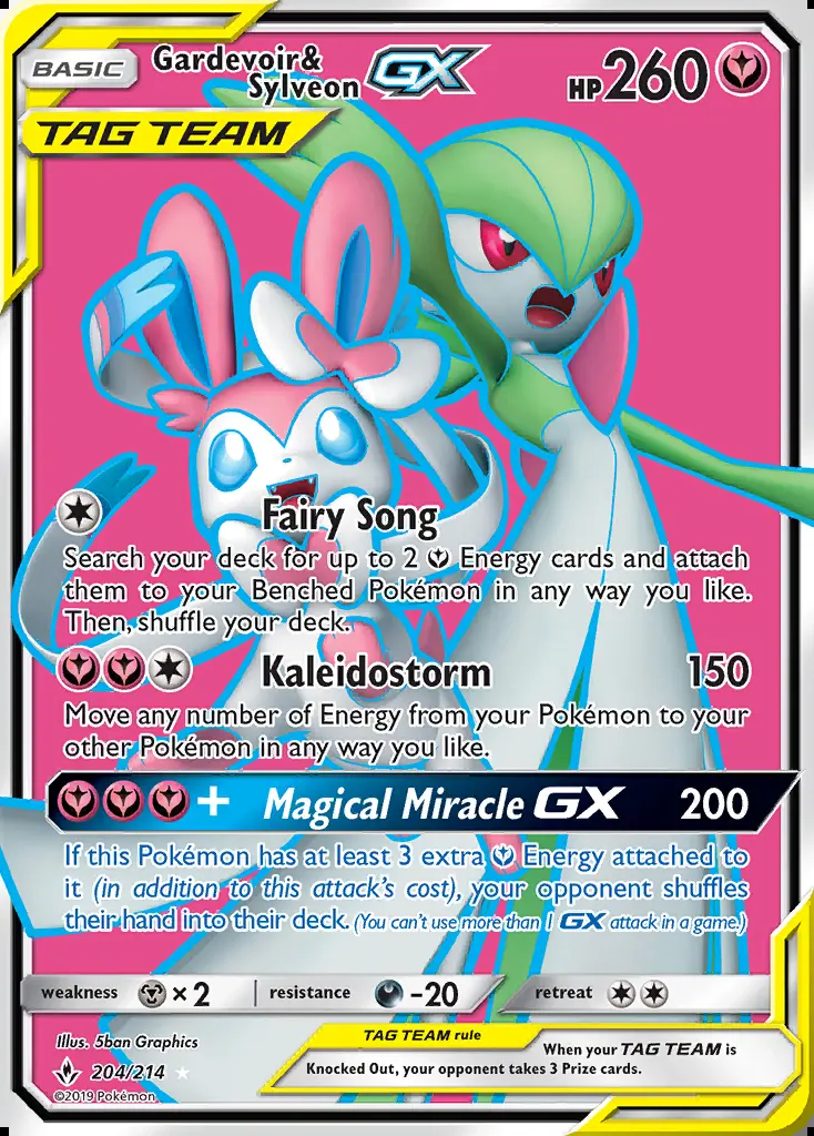 Image of the card Gardevoir & Sylveon GX