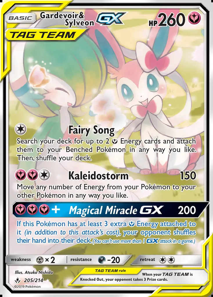 Image of the card Gardevoir & Sylveon GX