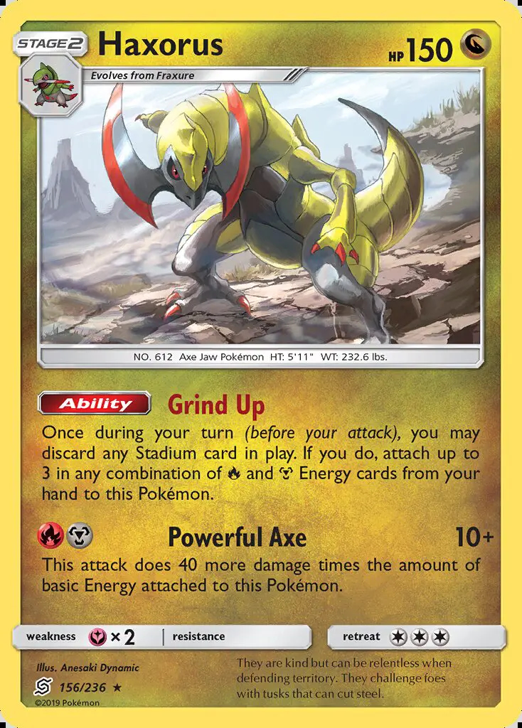 Image of the card Haxorus