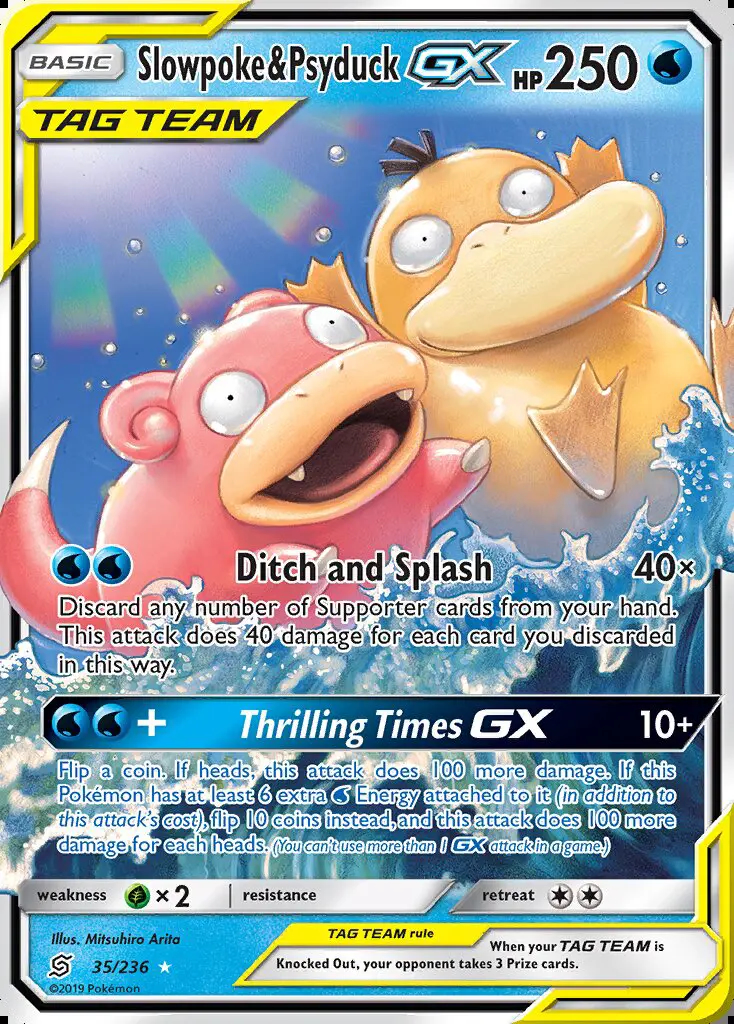 Image of the card Slowpoke & Psyduck GX