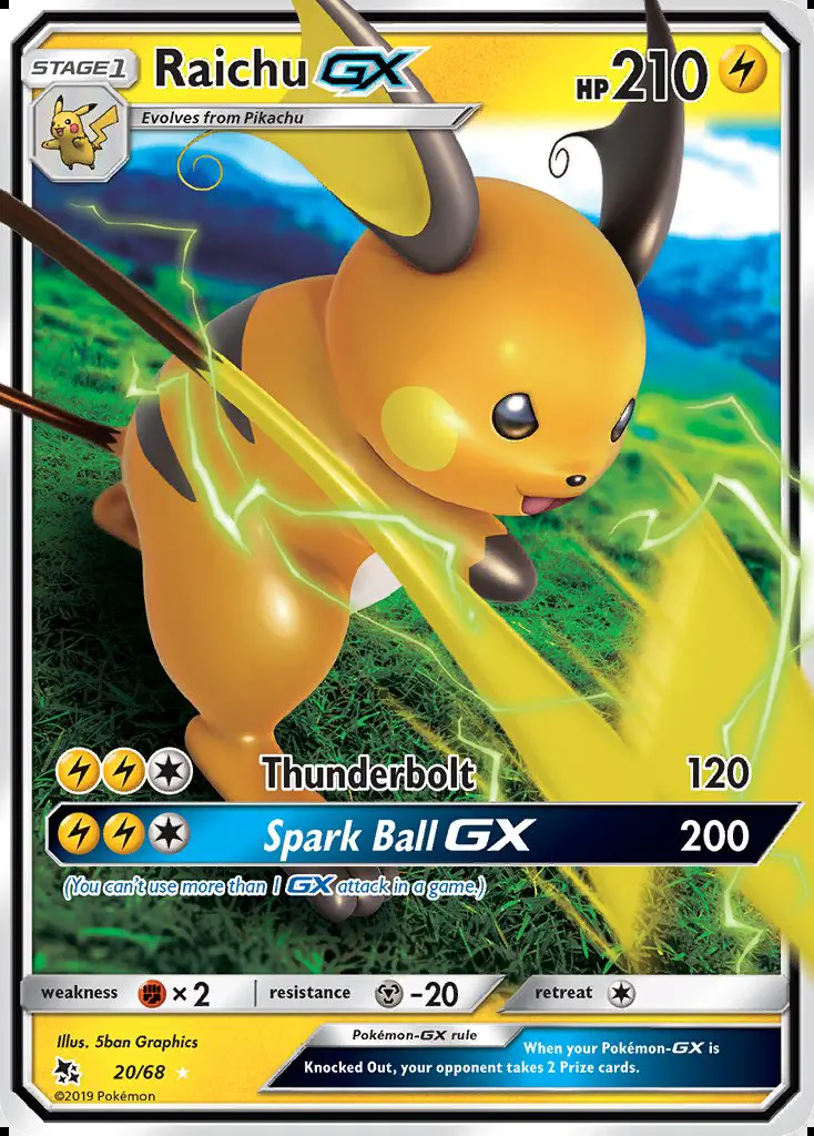 Image of the card Raichu GX