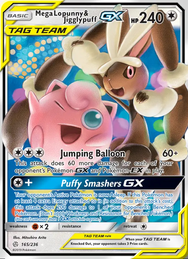 Image of the card Mega Lopunny & Jigglypuff GX
