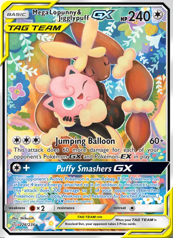 Image of the card Mega Lopunny & Jigglypuff GX