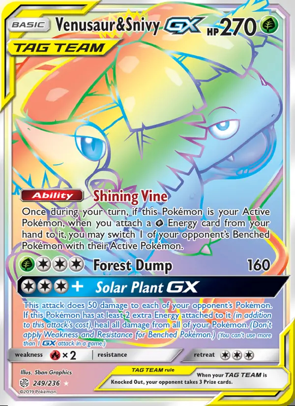 Image of the card Venusaur & Snivy GX