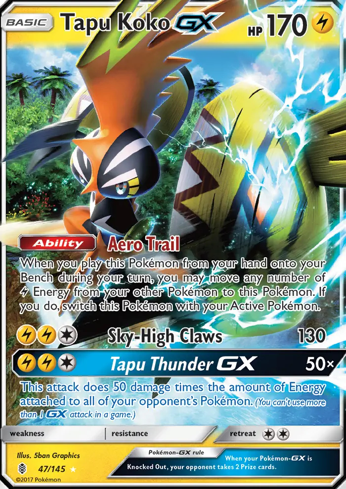 Image of the card Tapu Koko GX