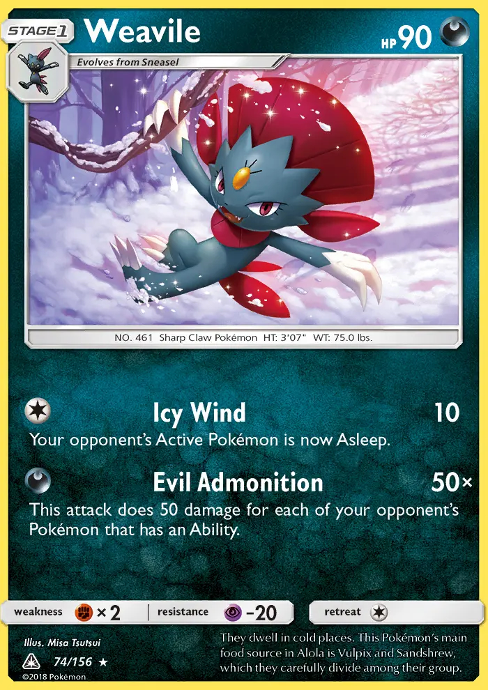 Image of the card Weavile