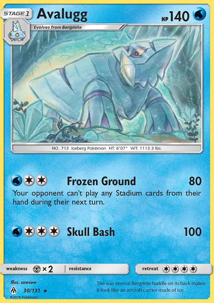 Image of the card Avalugg