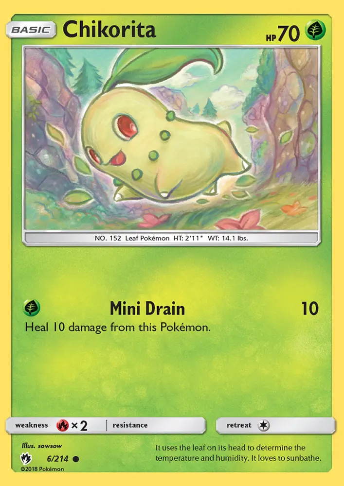 Image of the card Chikorita
