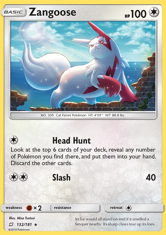 Image of the card Zangoose