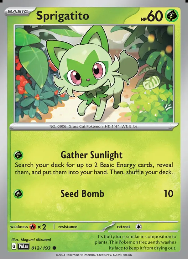 Image of the card Sprigatito