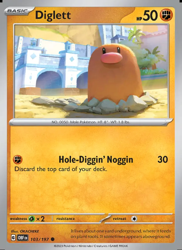 Image of the card Diglett