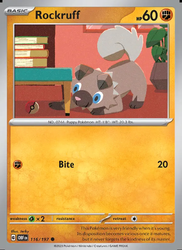 Image of the card Rockruff