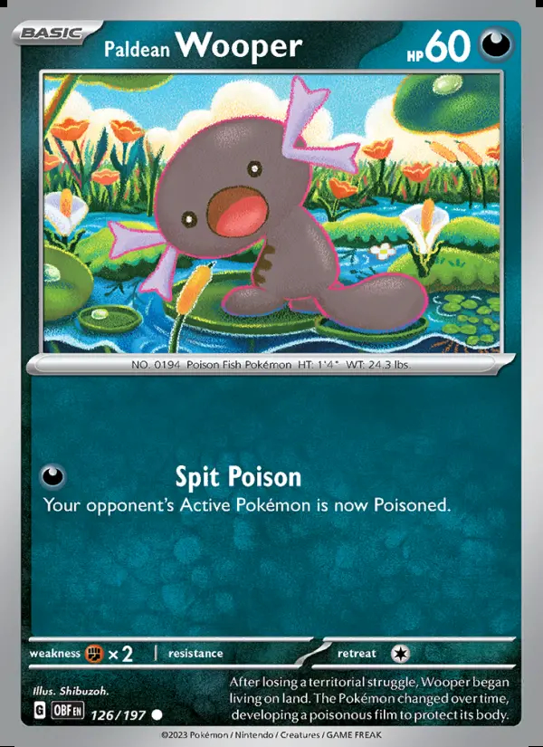 Image of the card Paldean Wooper