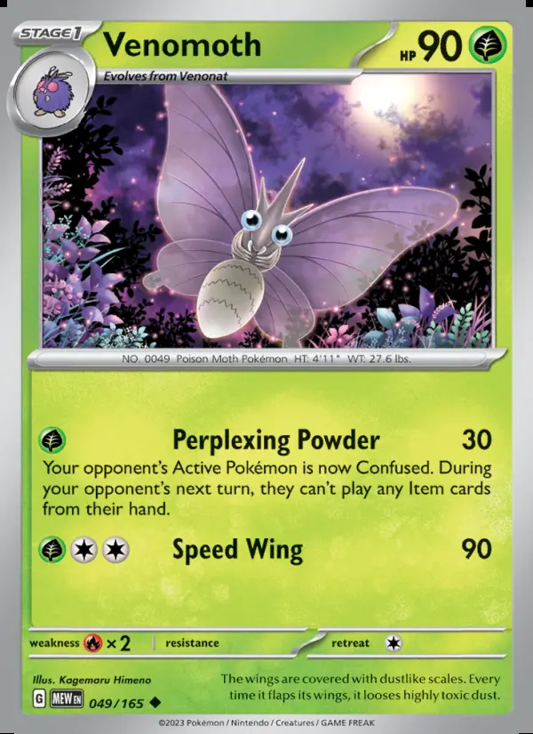 Image of the card Venomoth