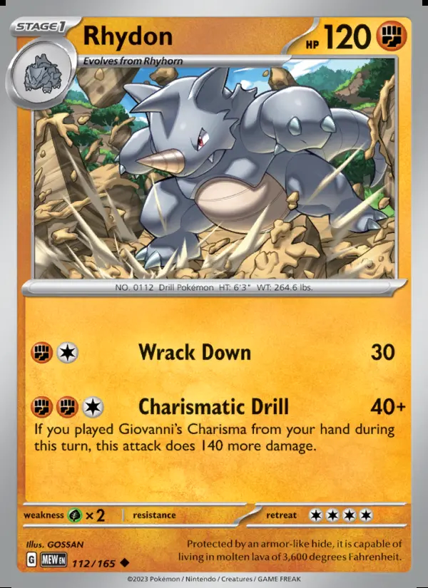 Image of the card Rhydon