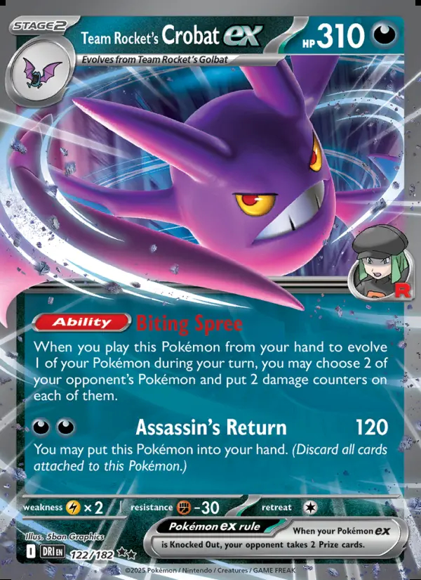 Image of the card Team Rocket's Crobat ex