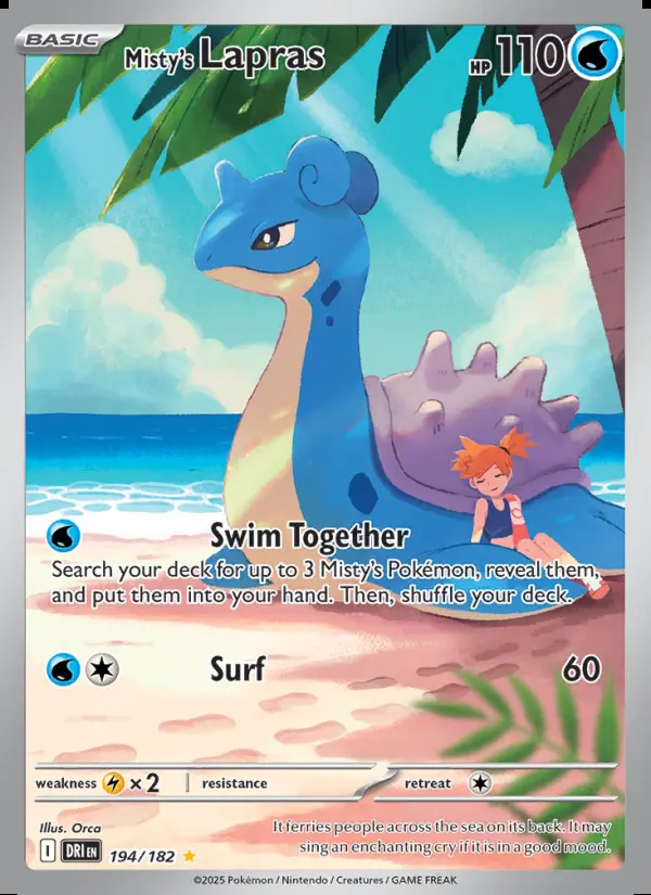 Image of the card Misty's Lapras