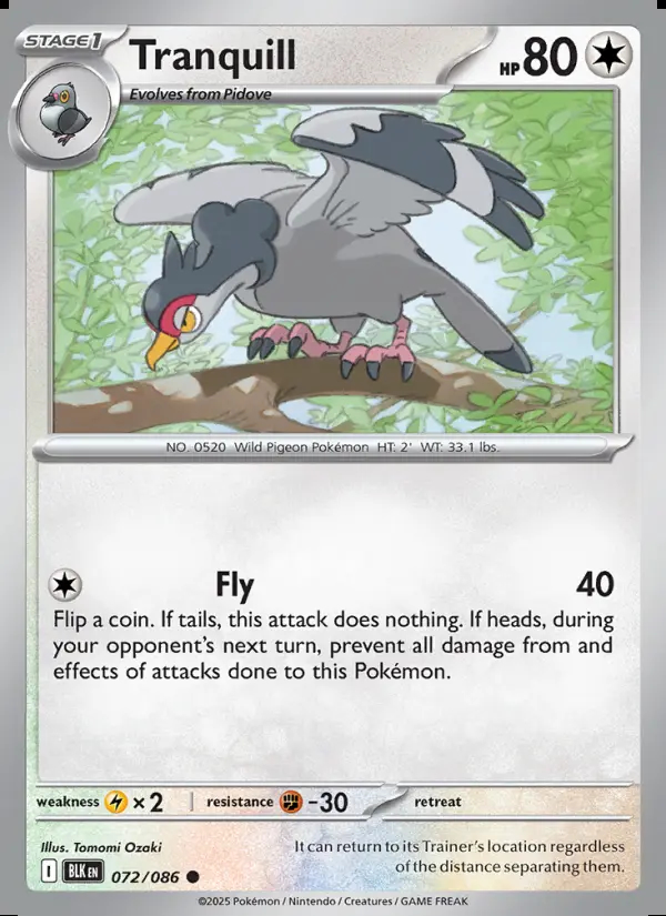 Image of the card Tranquill