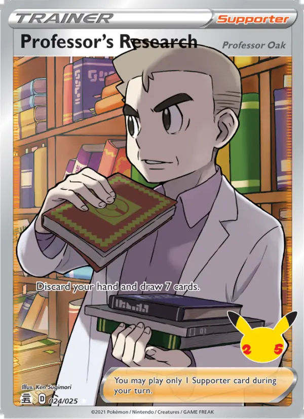 Image of the card Professor's Research (Professor Oak)