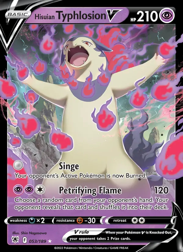 Image of the card Hisuian Typhlosion V