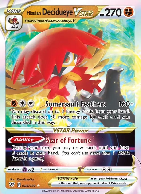 Image of the card Hisuian Decidueye VSTAR