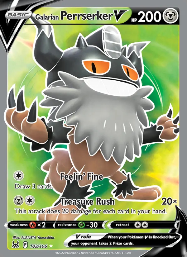 Image of the card Galarian Perrserker V