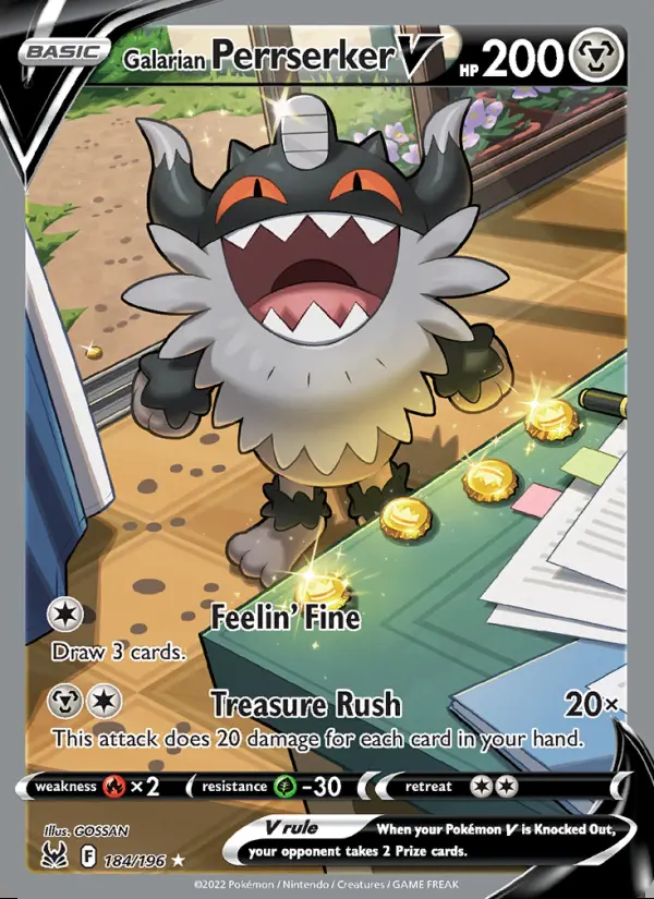 Image of the card Galarian Perrserker V