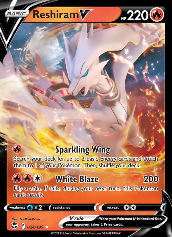 Image of the card Reshiram V
