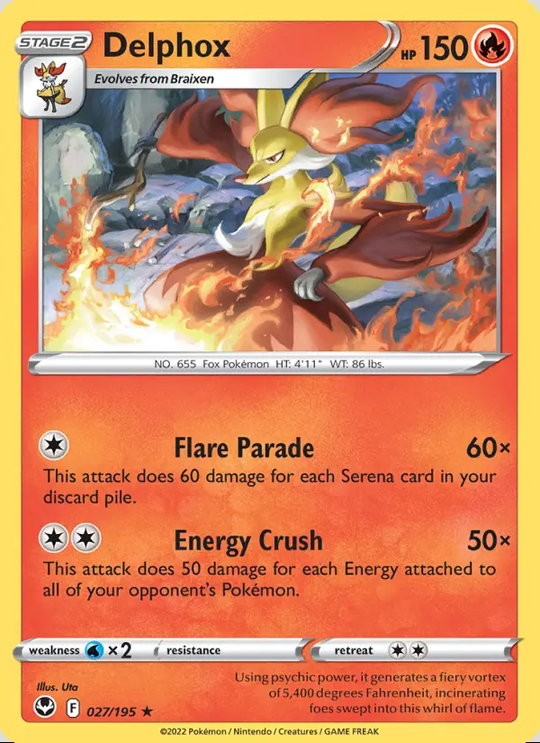 Image of the card Delphox