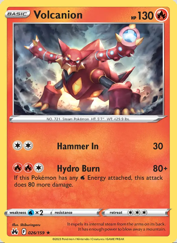 Image of the card Volcanion