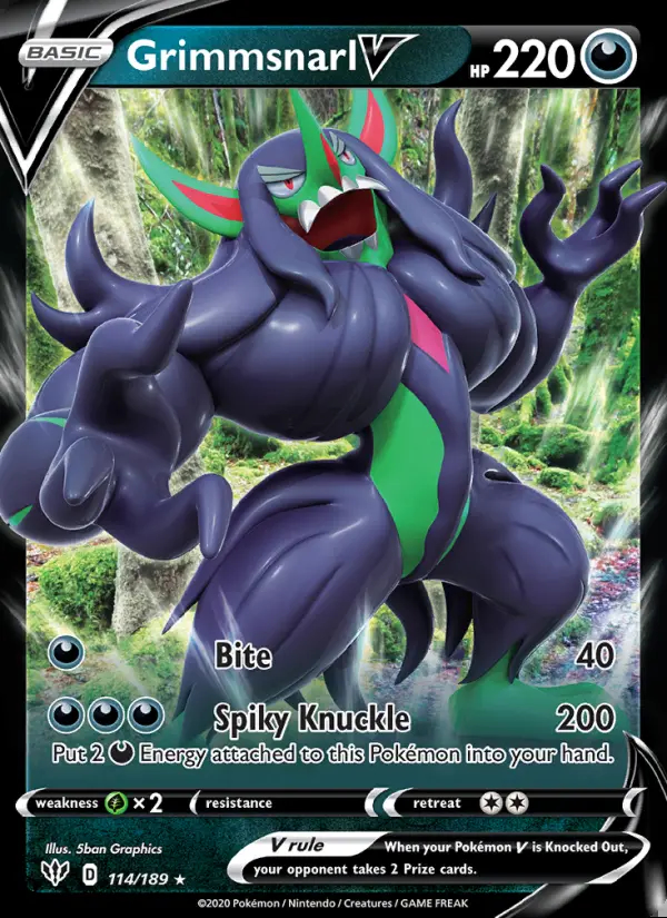 Image of the card Grimmsnarl V