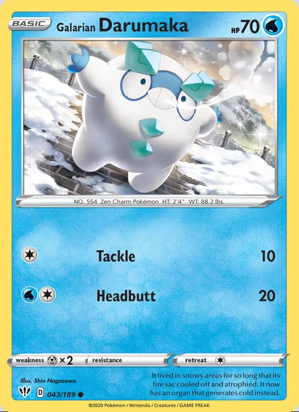 Image of the card Galarian Darumaka