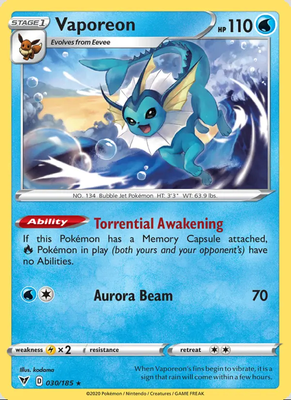 Image of the card Vaporeon