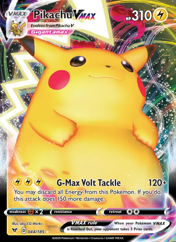 Image of the card Pikachu VMAX