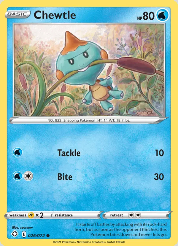 Image of the card Chewtle