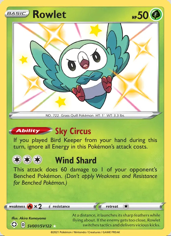 Image of the card Rowlet