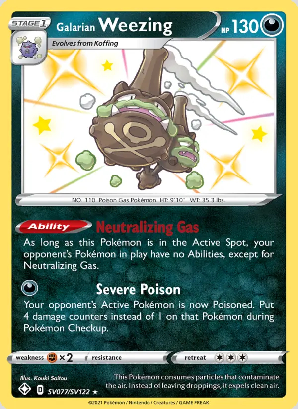 Image of the card Galarian Weezing