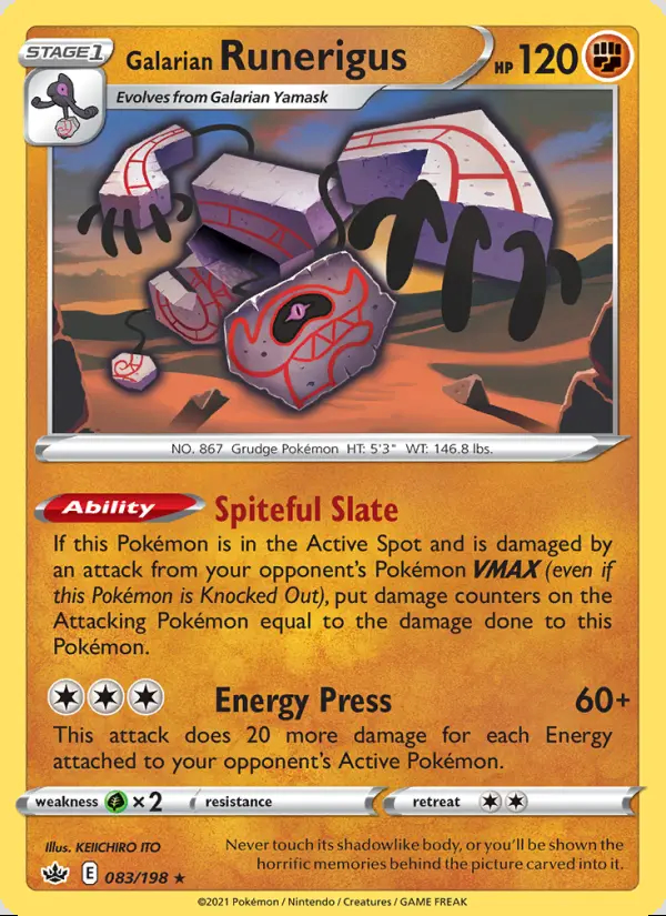 Image of the card Galarian Runerigus